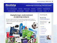 Tablet Screenshot of maxdialog.se